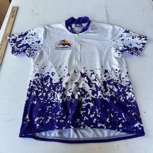 VINTAGE Get On It Pace Sportswear Cycling Half Zip Jersey Shirt USA Adult L-XL